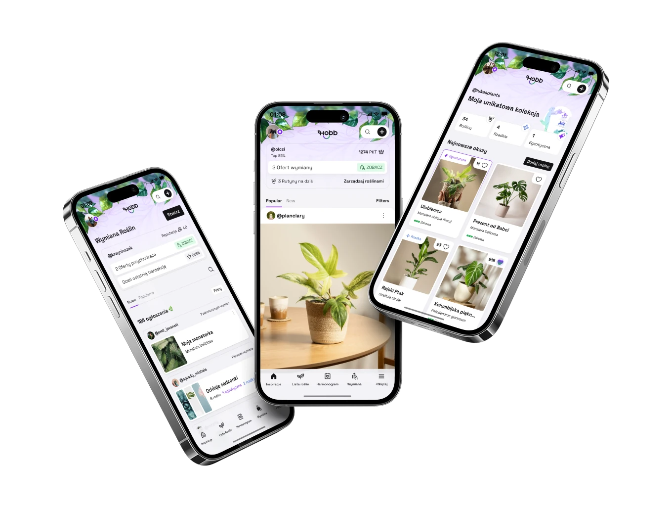 Ekran aplikacji HOBB zachęcający do pobrania i rozpoczęcia korzystania.